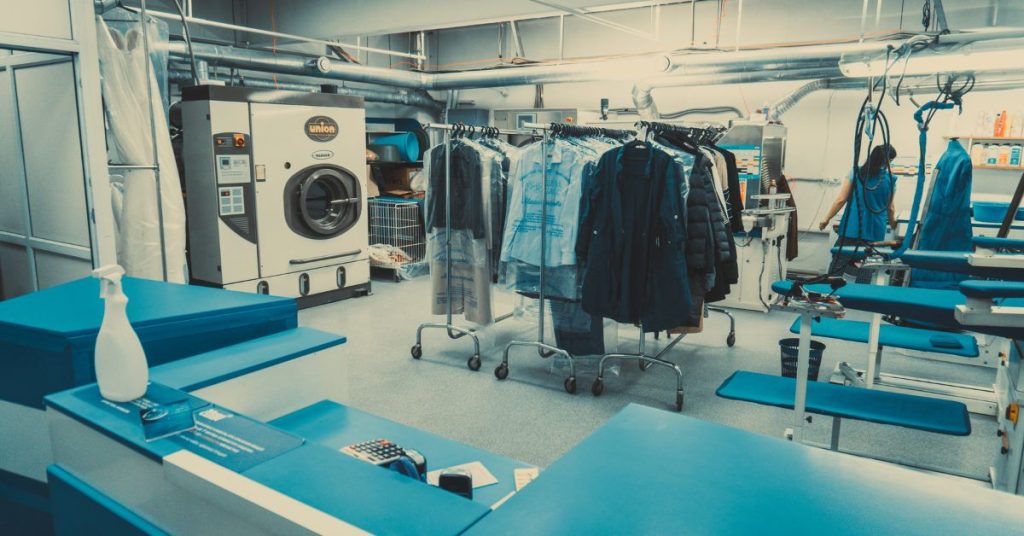 Dry cleaning facility at Laundry Lounge